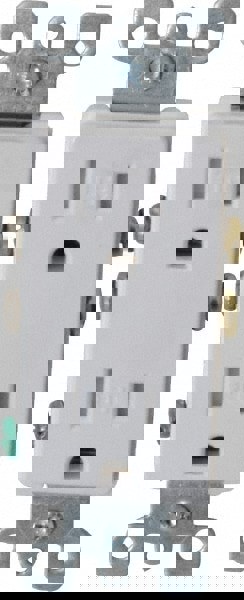 15A DUP DECORA RECEPT 125V WHIT